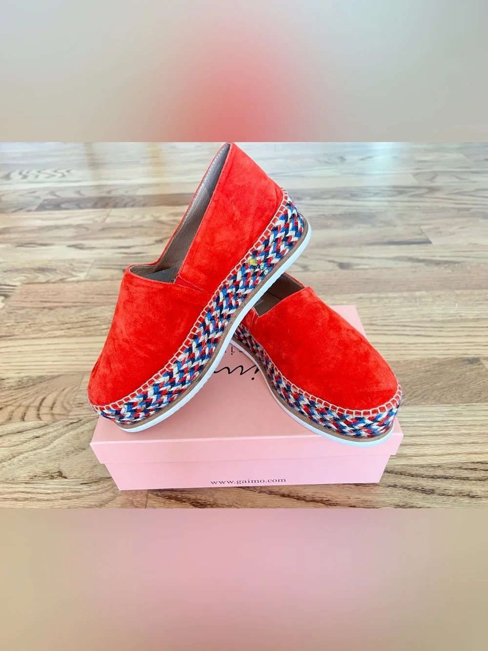 Gaimo Suede Espadrille Slip-On Platform